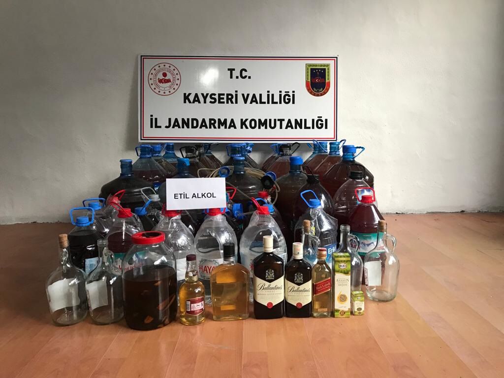 KAYSERİ’DE SAHTE İÇKİ OPERASYONU: 1 GÖZALTI