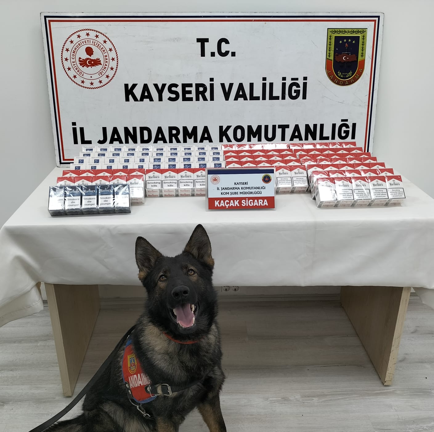 280 paket kaçak sigara ele geçirildi