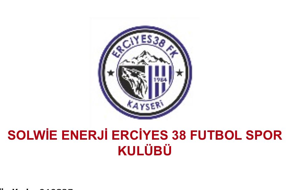KAYSERİ’NİN 3’ÜNCÜ LİG TAKIMININ ADI SOLWİE ENERJİ ERCİYES 38 FK OLDU