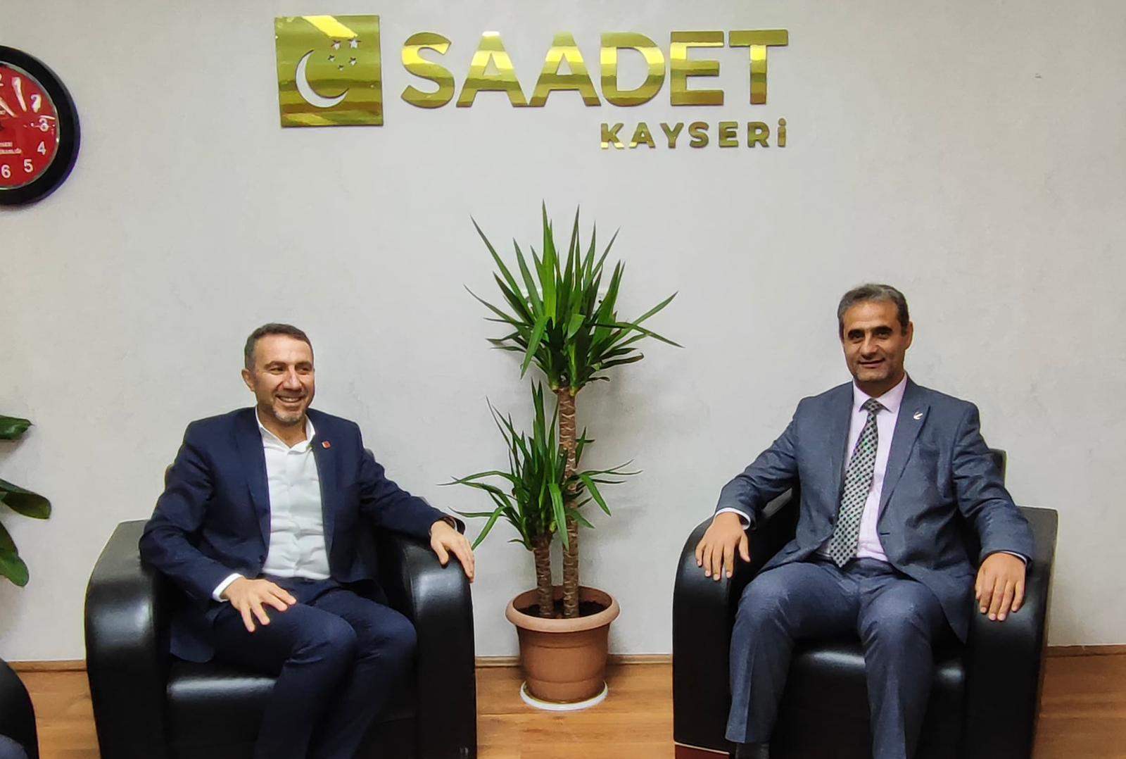 SAADET PARTİSİ KAYSERİ İL BAŞKANI ALTUN’DAN YENİDEN REFAHA ZİYARET