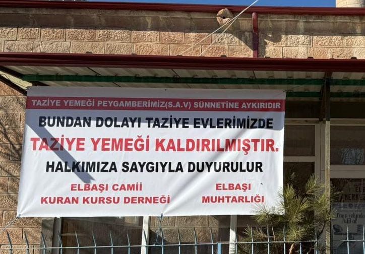 KAYSERİ’NİN O MAHALLESİNDE CENAZE YEMEĞİ KALDIRILDI