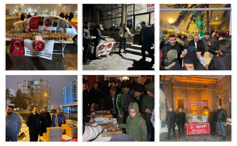 MHP’LİLER CEMAATE KANDİL SİMİDİ İKRAM ETTİ: BAHÇELİ İÇİN DUA İSTEDİ