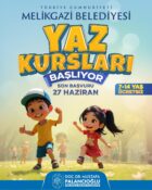 Melikgazi Belediyesi yaz kursları için son başvuru 27 Haziran
