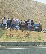 Kayseri – Sivas kara yolu Barsama kavşağında kaza: 7 yaralı