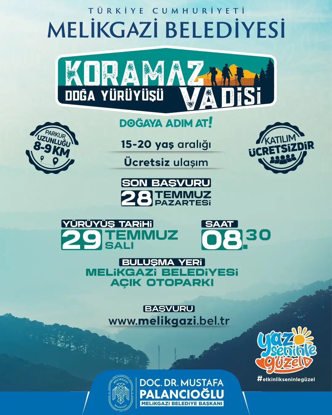 HAYDİ GENÇLER KORAMAZ’DA DOĞA YÜRÜYÜŞÜ VE TARİHİ GEZİ SİZLERİ BEKLİYOR!