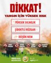 Artan sıcaklık ve rüzgar, yangın tehlikesini artırıyor