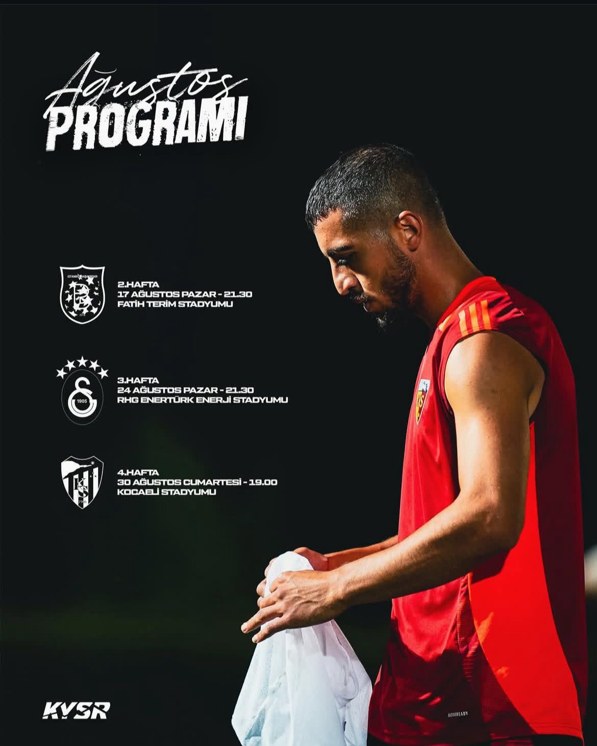 Kayserispor’un Ağustos programı belli oldu