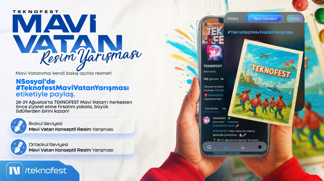 TEKNOFEST’te “Mavi Vatan” Resim Yarışması başlıyor