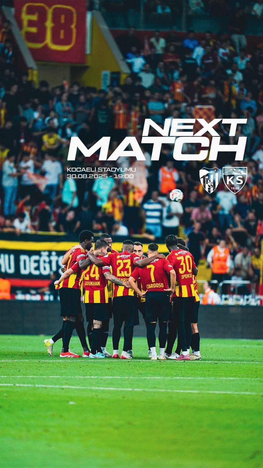 Kayserispor bugün Kocaelispor’a konuk olacak