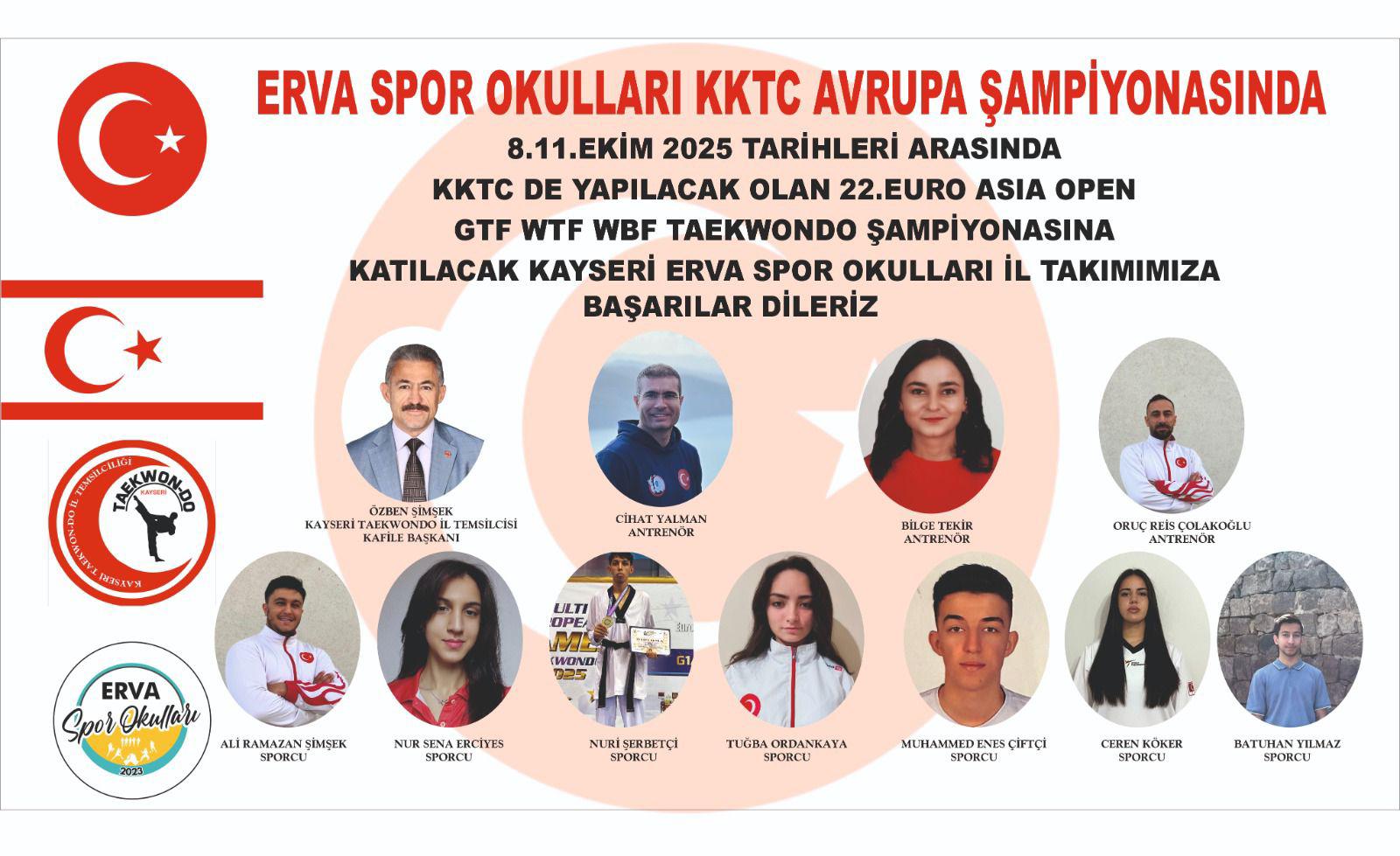 Erva Spor Okulları, KKTC Avrupa Şampiyonasında