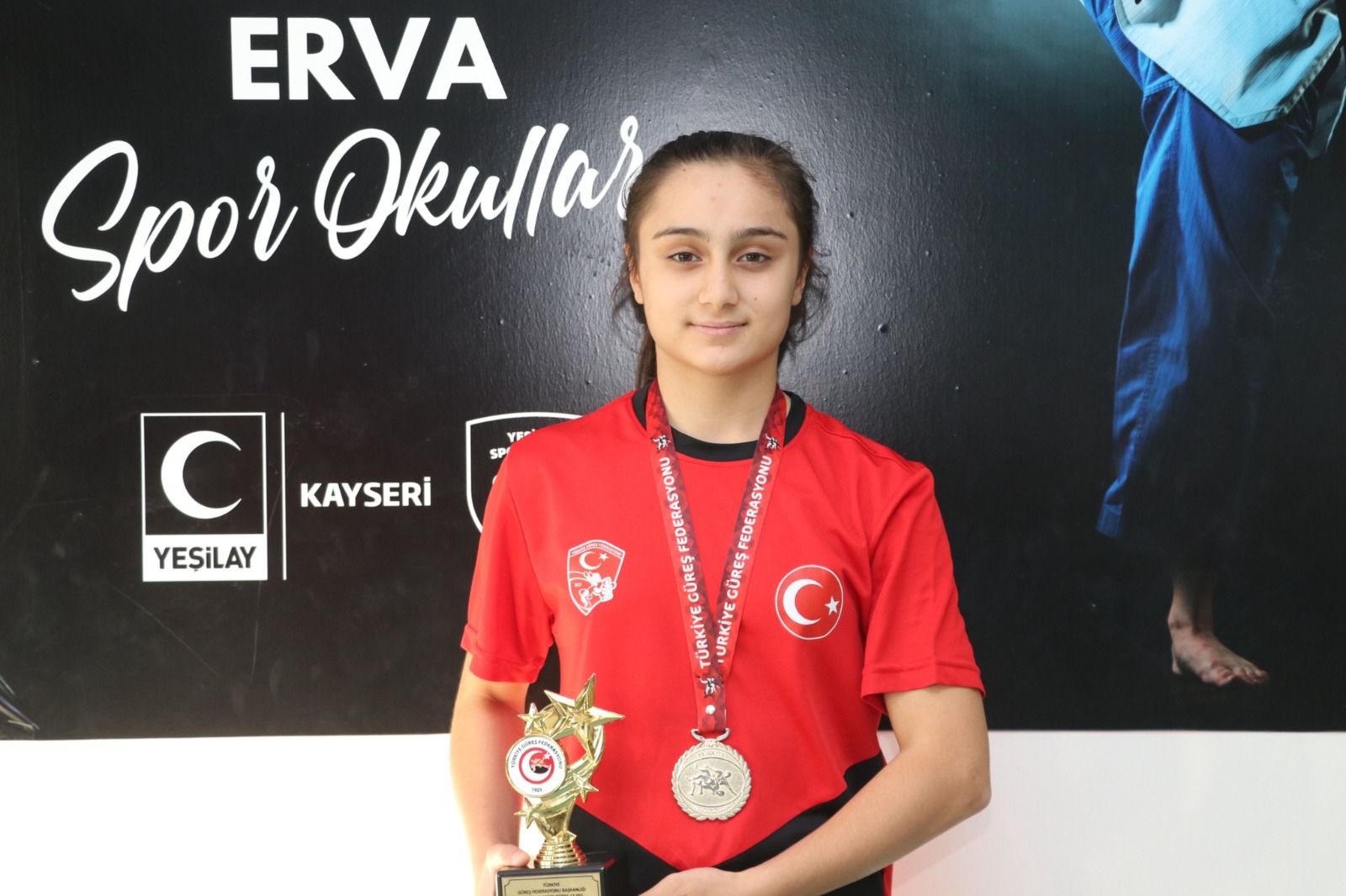 ERVA Sporcusu Kahraman, U15 Güreş Balkan Şampiyonası’nda Kayseri’yi temsil edecek