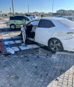 İki otomobilin karıştığı kazada 3 kişi hafif yaralandı