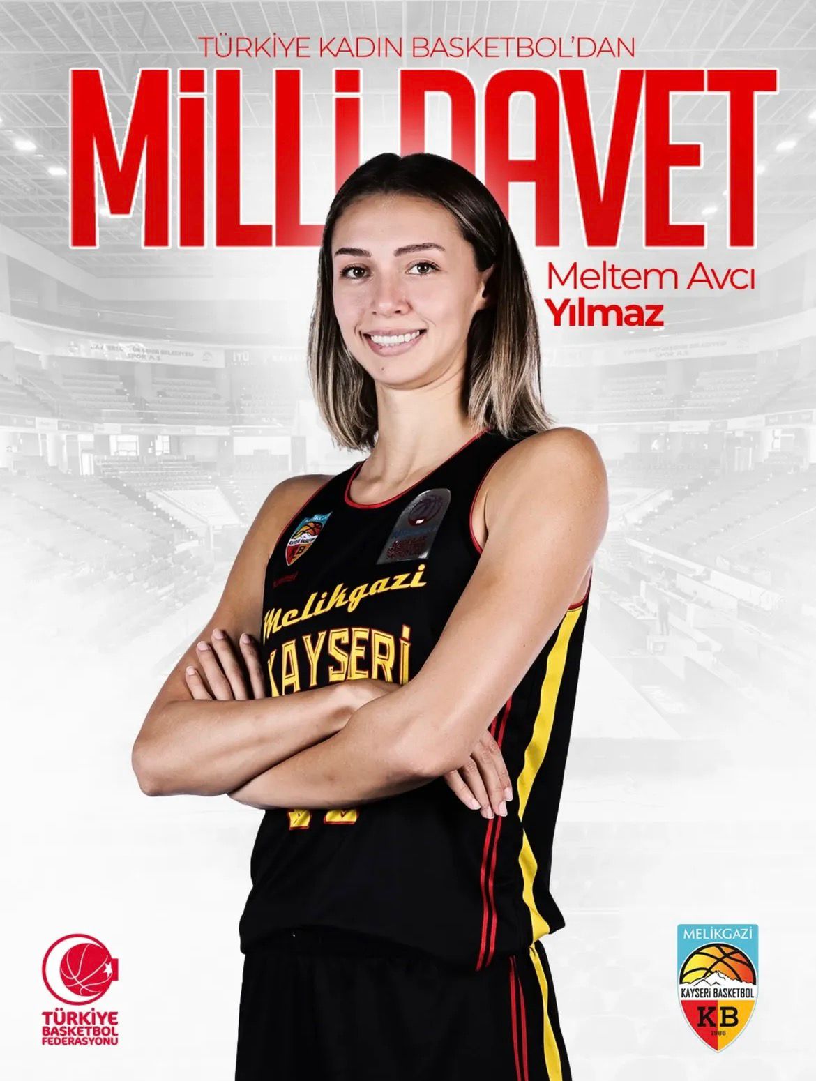 Melikgazi Kayseri Basketbol’dan Meltem’e milli davet