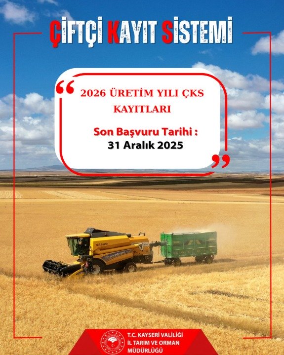 ÇKS kayıt yenilemede son tarih 31 Aralık