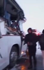 İncesu’da otobüs TIR’a çarptı: 3 yaralı