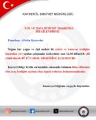 Pınarbaşı-Gürün karayolu tüm araçlar için trafiğe açıldı