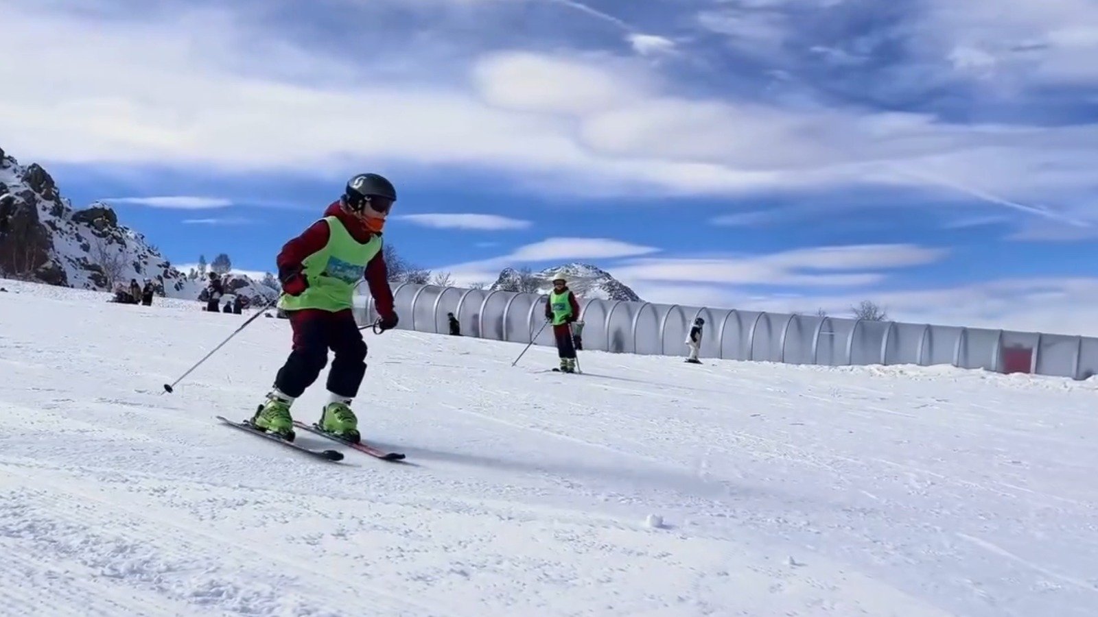 ERVA Kar Fırtınaları sporcuları antrenmanlarını sürdürüyor
