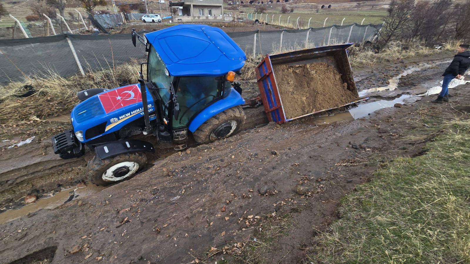 Başakpınar Mahallesinde sel etkili oldu