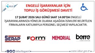 Engelli vatandaşlara yönelik toplu iş görüşmesi gerçekleşecek