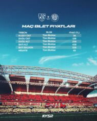 Kayserispor – Antalyaspor maç biletleri satışa çıktı