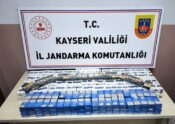 619 paket bandrolsüz kaçak sigara ele geçirildi