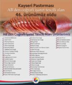 Kayseri Pastırması AB’den coğrafi tescil aldı