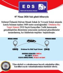 Mehmet Özhaseki Bulvarı üzerindeki 5,4 kilometrelik EDS hattı aktif hale getirildi