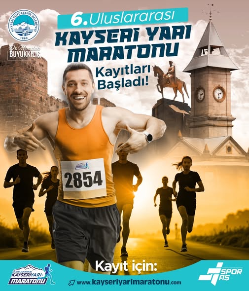 6. Uluslararası Kayseri Yarı Maratonu’nda kayıtlar başladı