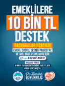 Büyükşehir’in Emeklilere 10 Bin TL Destek Başvuru Süresi Uzatıldı