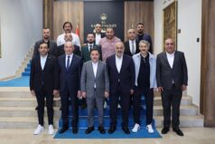 Vali Gökmen Çiçek, Kayserispor yönetimi ve yeni teknik direktörü Atila Gerin’i ağırladı